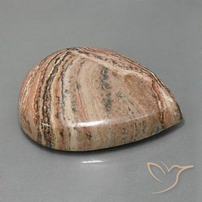 Diaspro Multicolore naturale da 62.26 ct, Forma a pera, Opaco