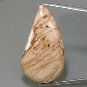 Diaspro naturale multicolore da 47,27 ct, forma fantasia, opaco