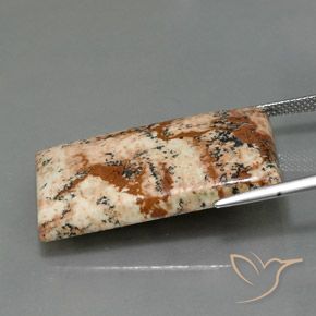 Diaspro Multicolore naturale da 26.28 ct, Taglio a baguette, Opaco