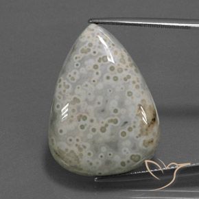 34.98ct Naturale Multicolore Diaspro, Forma a pera, Opaco