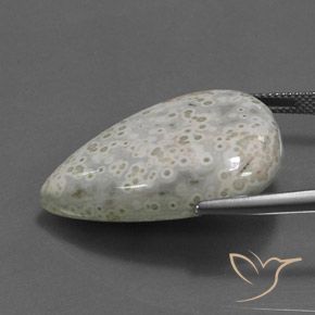 Diaspro Multicolore naturale da 34.98 ct, Forma a pera, Opaco