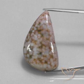 30.00ct Naturale Multicolore Diaspro, Taglio a fantasia, Opaco
