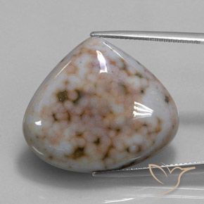 32.82ct Naturale Multicolore Diaspro, Forma a pera, Opaco