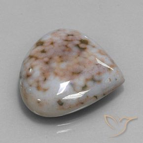 Diaspro Multicolore naturale da 32.82 ct, Forma a pera, Opaco