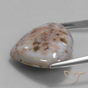 Diaspro Multicolore naturale da 32.82 ct, Forma a pera, Opaco