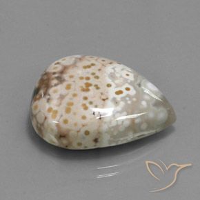 Diaspro Multicolore naturale da 33.07 ct, Forma a pera, Opaco