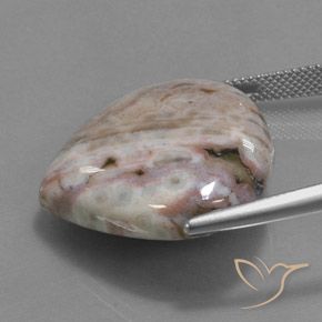 Diaspro Multicolore naturale da 32.85 ct, Forma a pera, Opaco