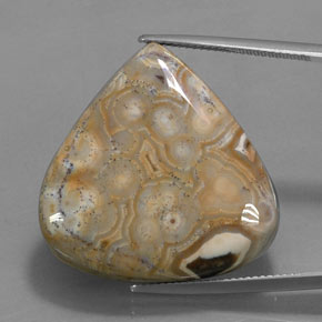 Diaspro Multicolore naturale da 38.48 ct, Forma a pera, Opaco