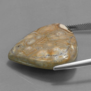 Diaspro Multicolore naturale da 38.48 ct, Forma a pera, Opaco