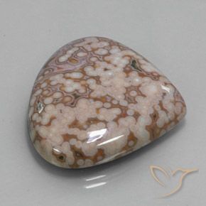 Diaspro Multicolore naturale da 52.10 ct, Forma a pera, Opaco