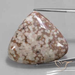 56.08ct Naturale Multicolore Diaspro, Forma a pera, Opaco