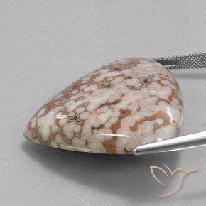 Diaspro Multicolore naturale da 56.08 ct, Forma a pera, Opaco