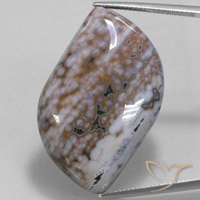 50.91ct Naturale Multicolore Diaspro, Taglio a fantasia, Opaco