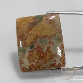 36.10ct Naturale Multicolore Diaspro, Taglio a baguette, Opaco