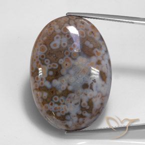 43.68ct Naturale Multicolore Diaspro, Ovale, Opaco