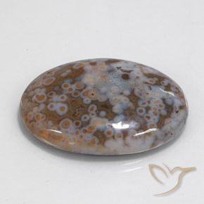 Diaspro Multicolore naturale da 43.68 ct, Ovale, Opaco