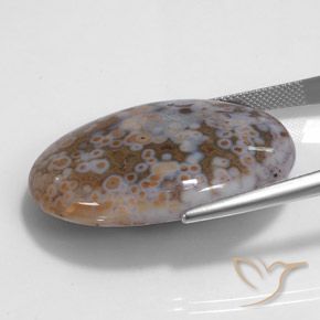 Diaspro Multicolore naturale da 43.68 ct, Ovale, Opaco