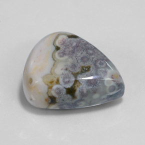 Diaspro naturale multicolore da 29,32 ct, taglio a pera, opaco