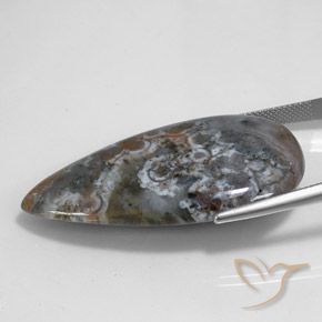 Diaspro Multicolore naturale da 44.98 ct, Forma a pera, Opaco