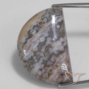 30.93ct Naturale Multicolore Diaspro, Taglio a fantasia, Opaco