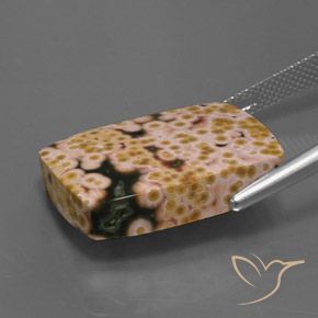 Diaspro Multicolore naturale da 20.83 ct, Taglio a baguette, Opaco