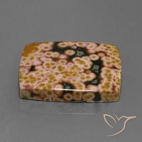 Diaspro Multicolore naturale da 22.84 ct, Taglio a baguette, Opaco