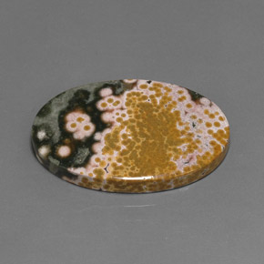 Diaspro Multicolore naturale da 38.01 ct, Taglio ovale, Opaco