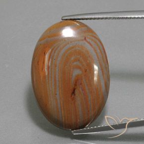 Diaspro Multicolore naturale da 17.79 ct, Ovale, Opaco