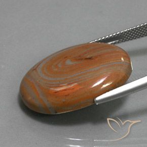 Diaspro Multicolore naturale da 17.79 ct, Ovale, Opaco