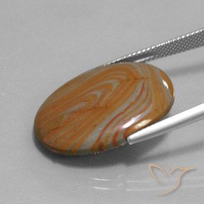 Diaspro Multicolore naturale da 12.58 ct, Ovale, Opaco