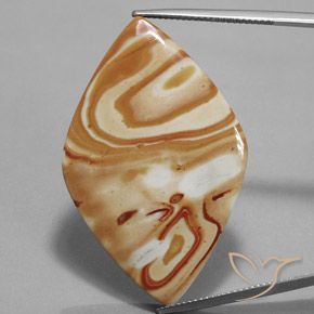 34.74ct Naturale Multicolore Diaspro, Taglio a fantasia, Opaco