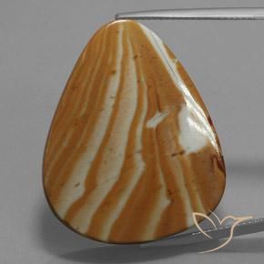 41.67ct Naturale Multicolore Diaspro, Forma a pera, Opaco