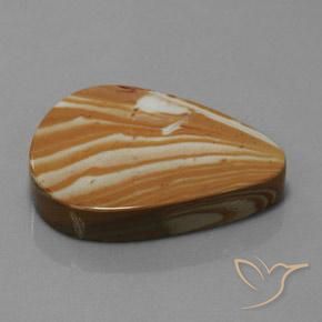 Diaspro Multicolore naturale da 41.67 ct, Forma a pera, Opaco