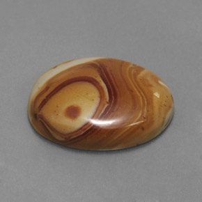 Diaspro naturale multicolore da 16,29 ct, taglio ovale, opaco