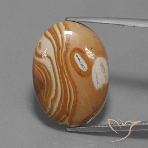 19.58ct Naturale Multicolore Diaspro, Ovale, Opaco