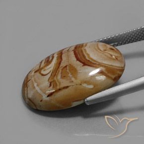 Diaspro Multicolore naturale da 13.71 ct, Ovale, Opaco