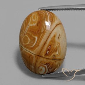 16.08ct Naturale Multicolore Diaspro, Ovale, Opaco