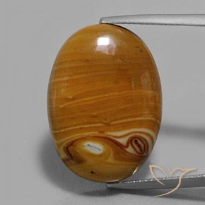 14.78ct Naturale Multicolore Diaspro, Ovale, Opaco