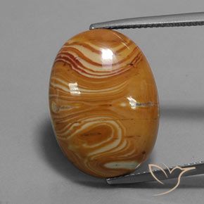 15.20ct Naturale Multicolore Diaspro, Ovale, Opaco