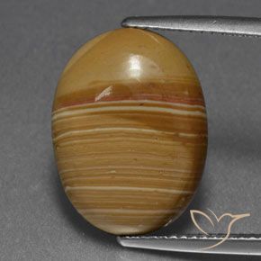 6.73ct Naturale Multicolore Diaspro, Ovale, Opaco