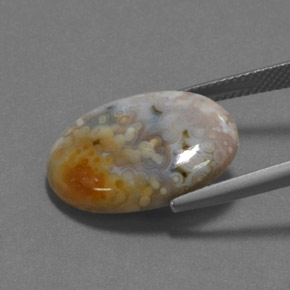 Diaspro Multicolore naturale da 12.16 ct, Taglio ovale, Opaco