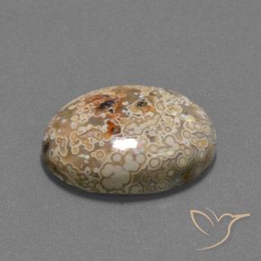 Diaspro Multicolore naturale da 15.73 ct, Ovale, Opaco
