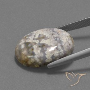 Diaspro Multicolore naturale da 15.55 ct, Ovale, Opaco
