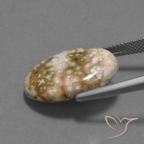 Diaspro Multicolore naturale da 12.13 ct, Ovale, Opaco