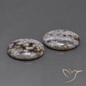 Gemme di Diaspro Multicolore naturale da 19.92 ct, Ovale, Opaco