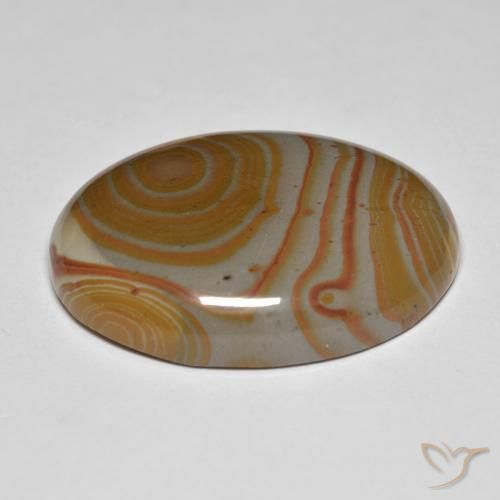 Diaspro Multicolore naturale da 34.64 ct, Ovale, Opaco