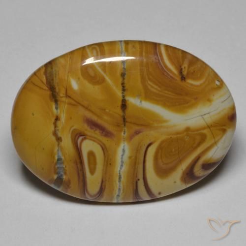 25.23ct Naturale Multicolore Diaspro, Ovale, Opaco