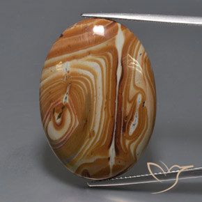 27.67ct Naturale Multicolore Diaspro, Ovale, Opaco