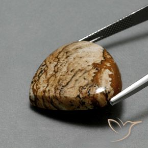 Diaspro Multicolore naturale da 24.75 ct, Forma a pera, Opaco