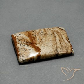 Diaspro Multicolore naturale da 33.84 ct, Taglio a baguette, Opaco